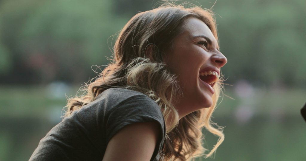 laughing woman
